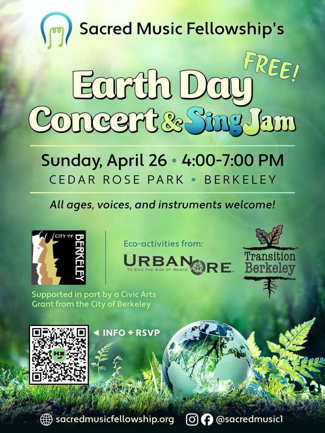 Earth Day Concert & SingJam
