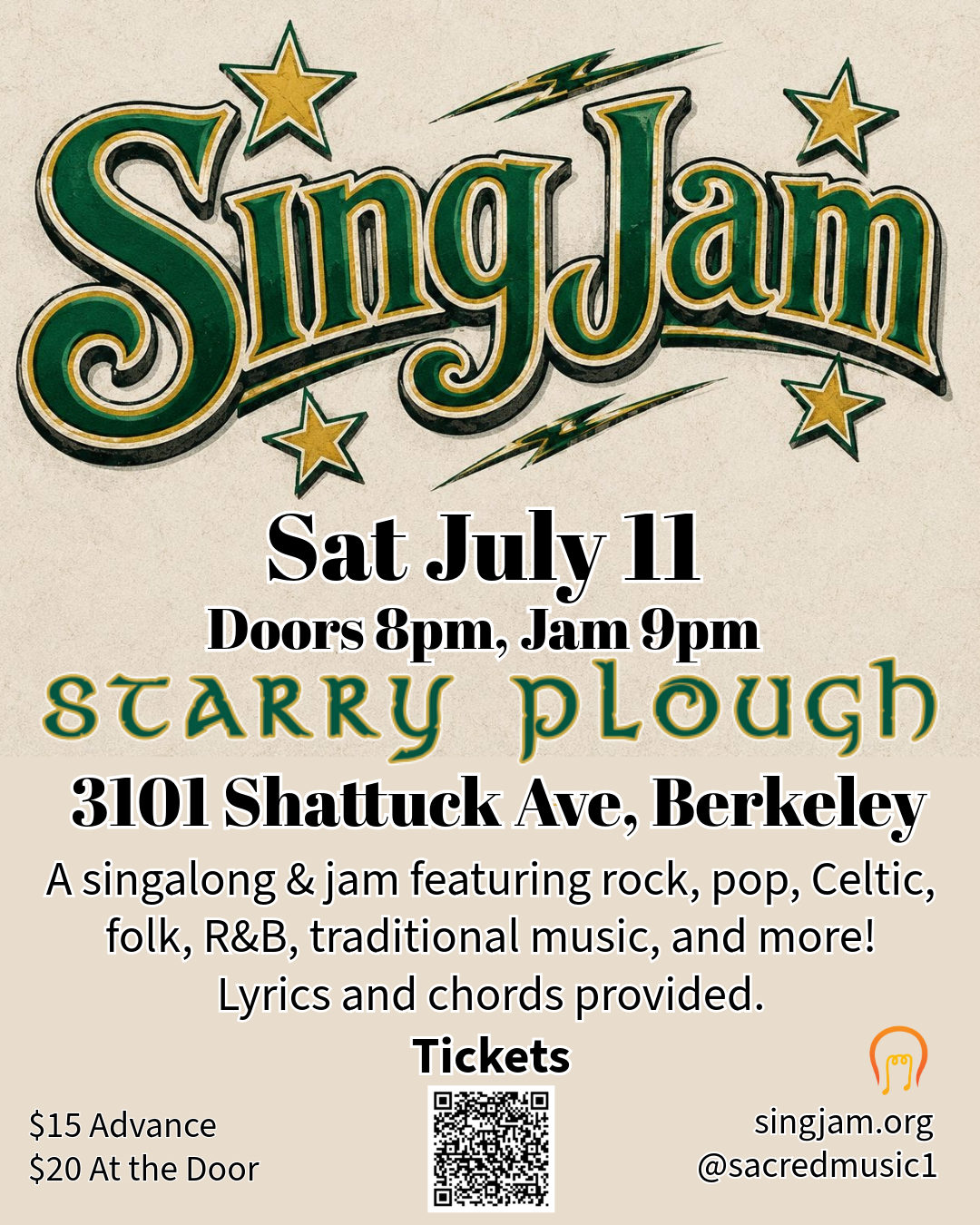 SingJam at the Starry Plough